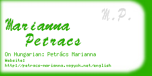 marianna petracs business card